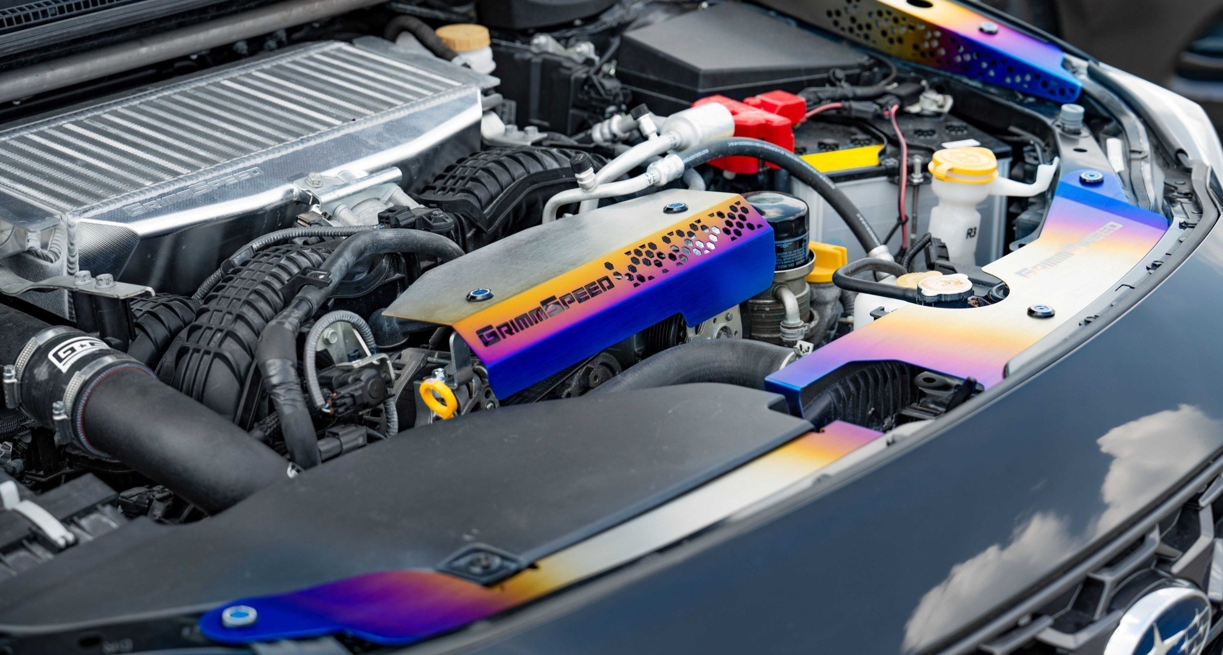 Add Style To Your Engine Bay with GrimmSpeed’s Titanium Series