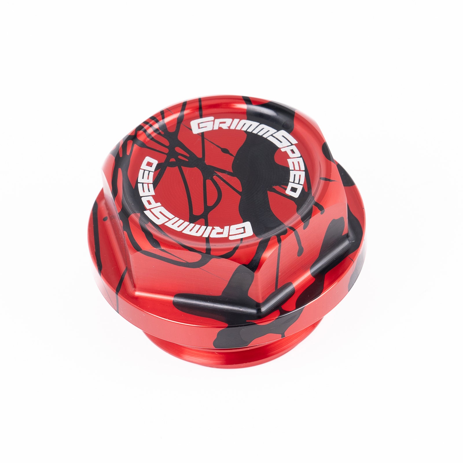 Buy splatter-red-black GrimmSpeed V2 Bolt Oil Cap